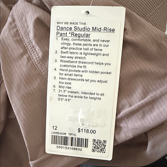Lululemon Athletica Brown Drawstring Joggers 12 NWT - Picture 7 of 7